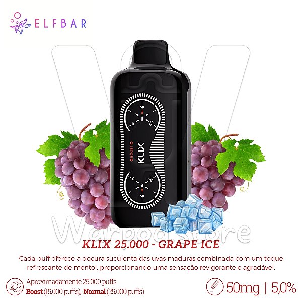 Pod Desc Klix 25.000 - Grape Ice