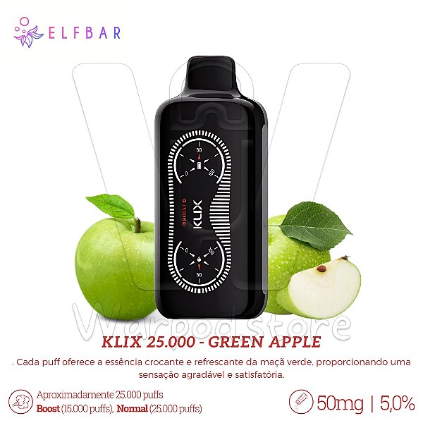 Pod Desc Klix 25.000 - Green Apple