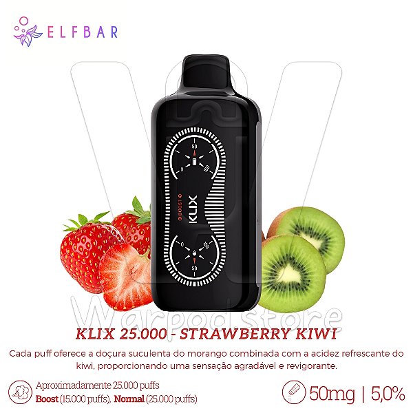 Pod Desc Klix 25.000 - Strawberry Kiwi