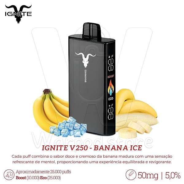 Pod Desc Ignite V250 25.000 - Banana Ice