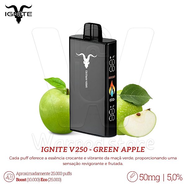 Pod Desc Ignite V250 25.000 - Green Apple