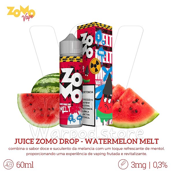 Juice Zomo Drops 60ml / 3mg - Watermelon Melt