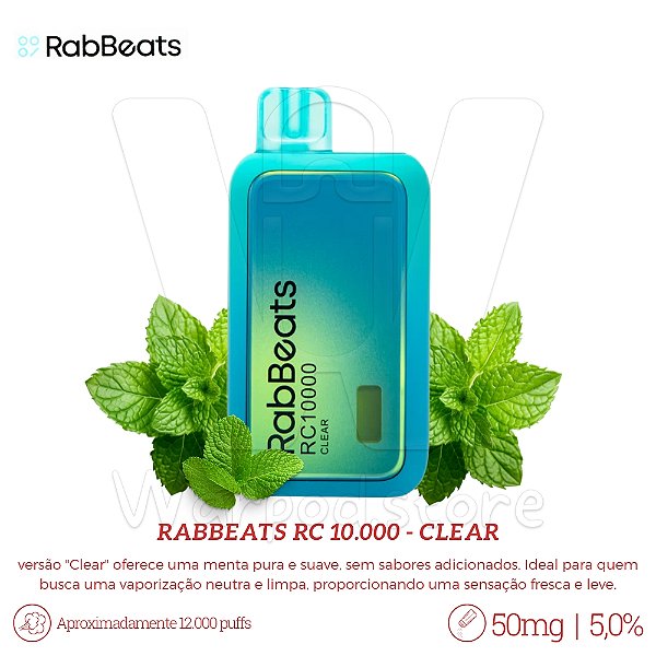 Pod Desc RabBeats RC 10.000 - Clear