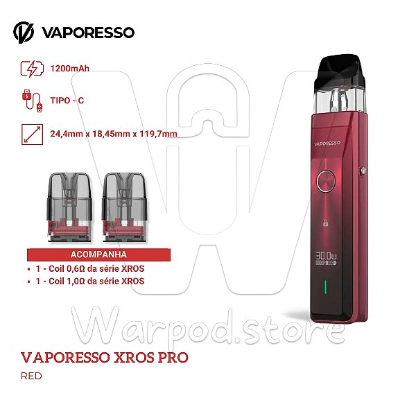Aparelho Pod Vaporesso Xros Pro - Red