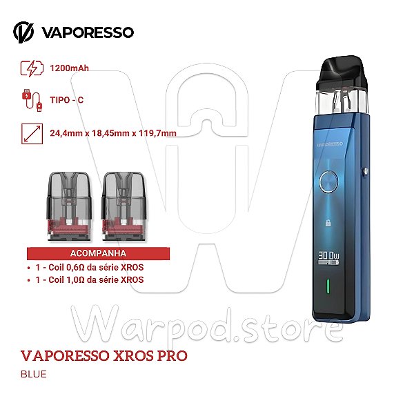 Aparelho Pod Vaporesso Xros Pro - Blue