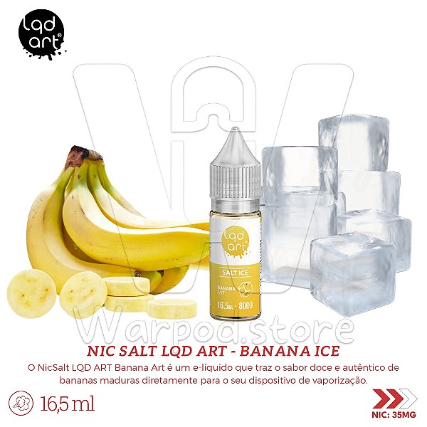 NicSalt LQDART 16,5ml / 35mg - Banana Art