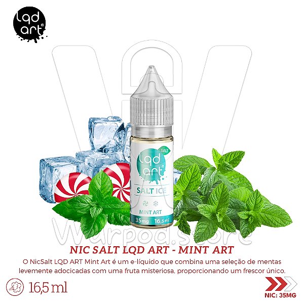 NicSalt LQDART 16,5ml / 35mg - Mint Art