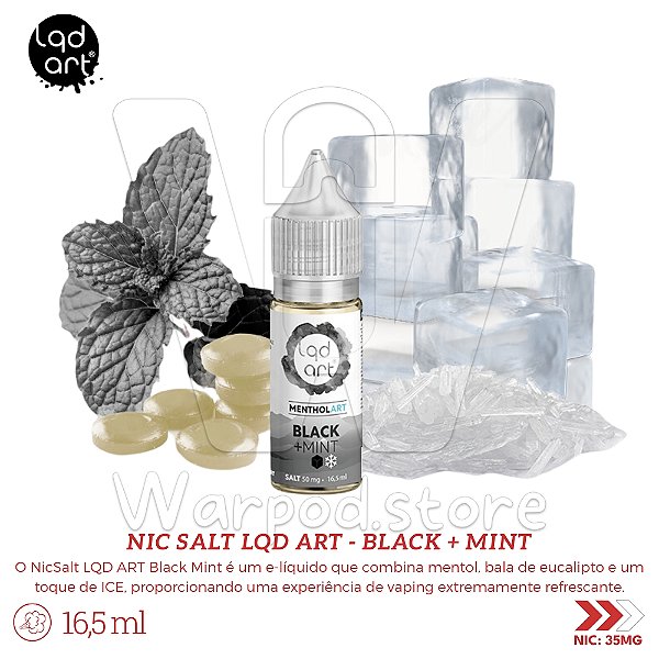 NicSalt LQDART Menthol Art 16,5ml / 35mg - Black Mint