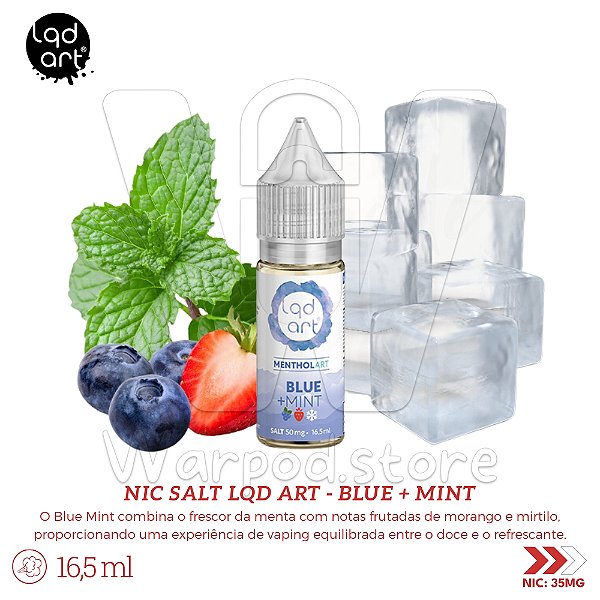 NicSalt LQDART Menthol Art 16,5ml / 35mg - Blue Mint