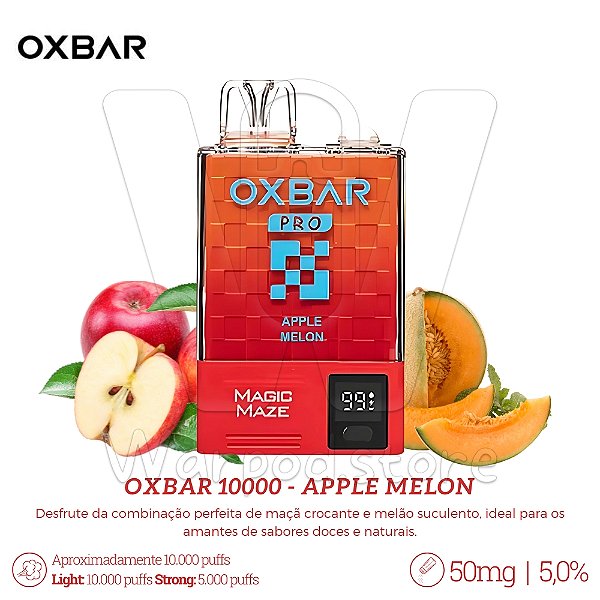 Pod Desc Oxbar 10.000 - Apple Melon