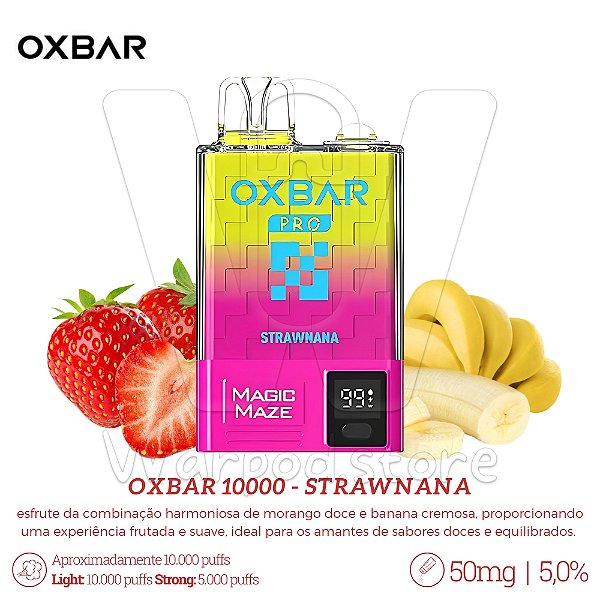 Pod Desc Oxbar 10.000 - Strawnana