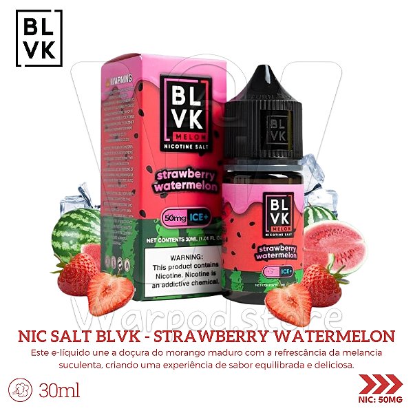 Nic Salt Blvk Melon 30ml / 50mg - Strawberry Watermelon