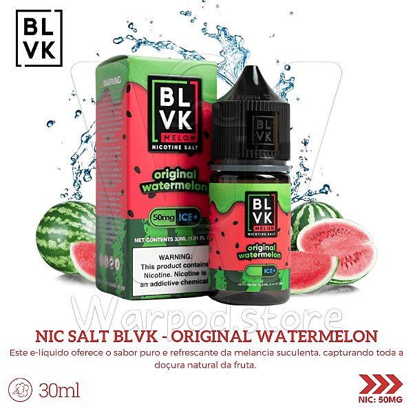 Nic Salt Blvk Melon 30ml / 50mg - Original Watermelon