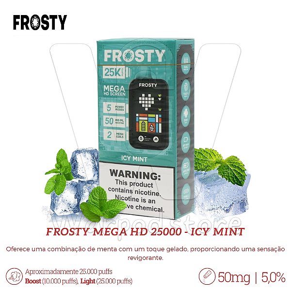 Pod Desc Frosty Mega HD 25.000 - Icy Mint