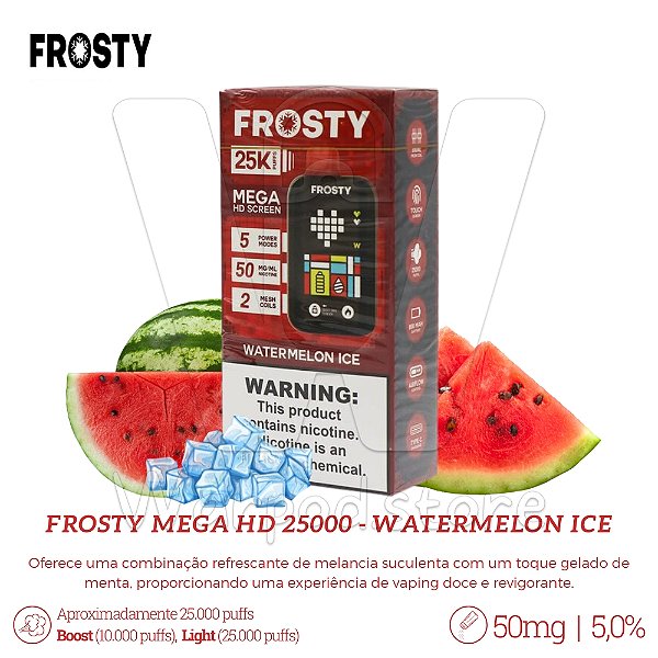 Pod Desc Frosty Mega HD 25.000 - Watermelon Ice