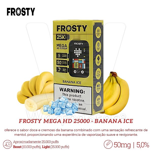 Pod Desc Frosty Mega HD 25.000 - Banana Ice