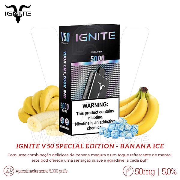 Pod Desc Ignite V50 Special Edition 5.000 - Banana Ice