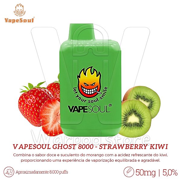 Pod Desc Vapesoul V-Ghost Plus 8000 - Strawberry kiwi