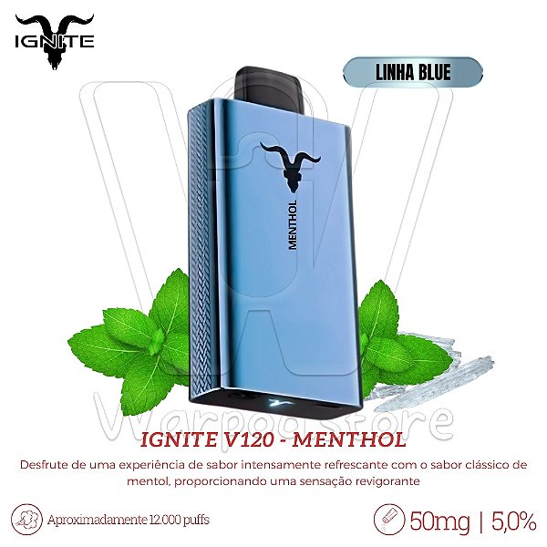 Pod Desc Ignite V120 12.000 (BLUE) - Menthol