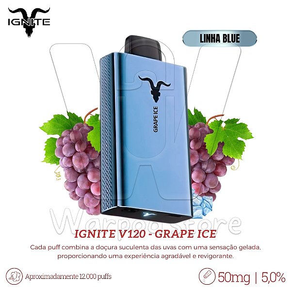 Pod Desc Ignite V120 12.000 (BLUE) - Grape Ice