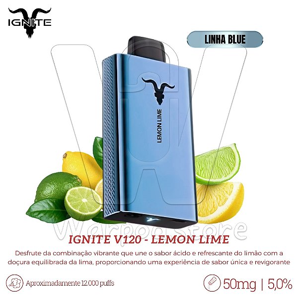 Pod Desc Ignite V120 12.000 (BLUE) - Lemon Lime