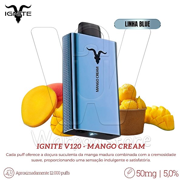 Pod Desc Ignite V120 12.000 (BLUE) - Mango Cream