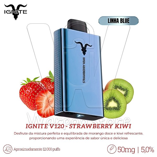 Pod Desc Ignite V120 12.000 (BLUE) - Strawberry Kiwi