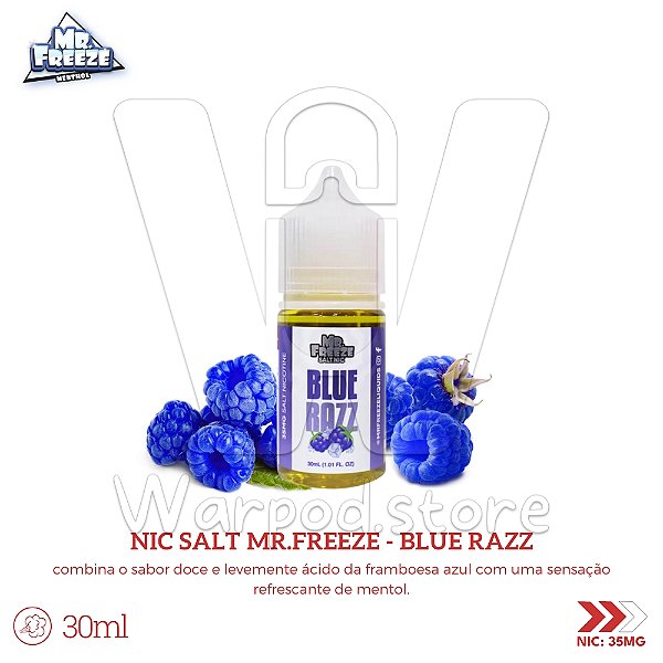 Nic Salt Mr Freeze 30ml / 35mg - Blue Razz