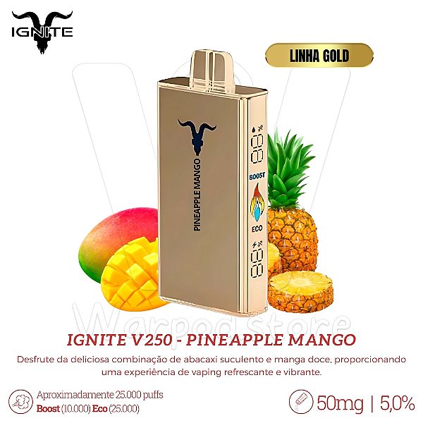 Pod Desc Ignite V250 25.000 (GOLD) - Pineapple Mango