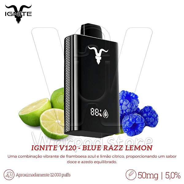 Pod Desc Ignite V120 12.000 - Blue Razz Lemon