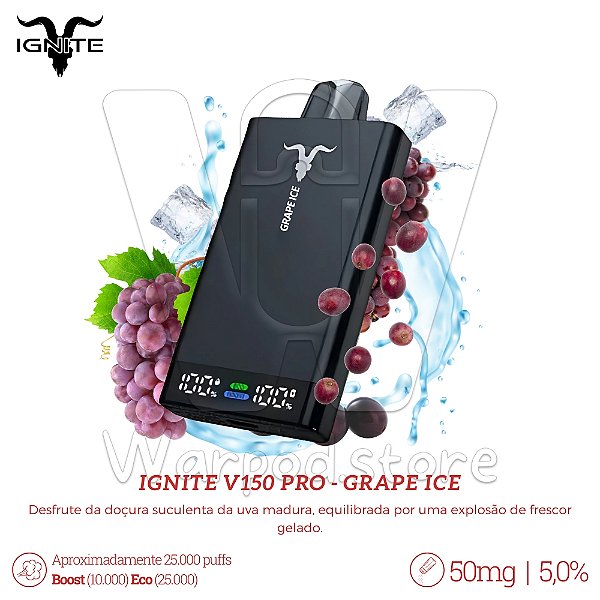 Pod Desc Ignite V150 15.000 - Grape Ice