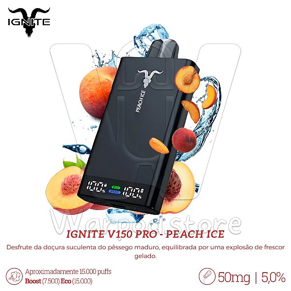 Pod Desc Ignite V150 15.000 - Peach Ice