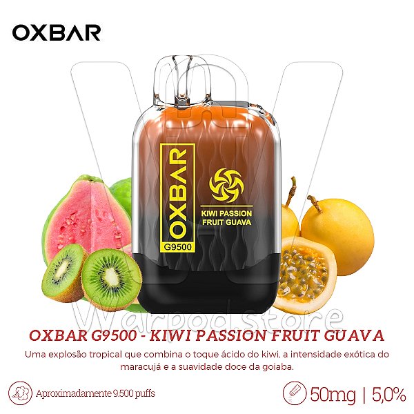 Pod Desc Oxbar G9.500 - Kiwi Passion Fruit Guava