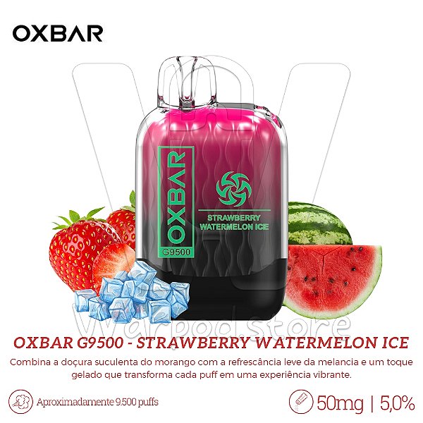 Pod Desc Oxbar G9.500 - Strawberry Watermelon Ice