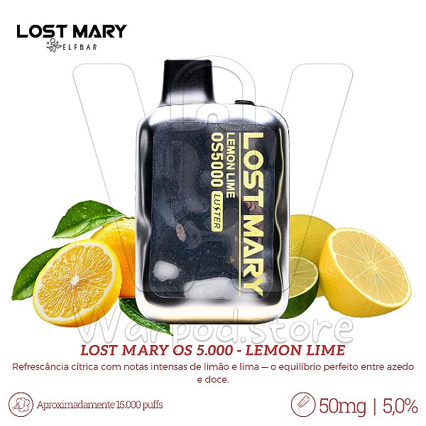 Pod Desc Lost Mary OS 5.000 - Lemon Lime