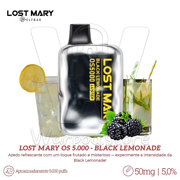 Pod Desc Lost Mary OS 5.000 - Black Lemonade