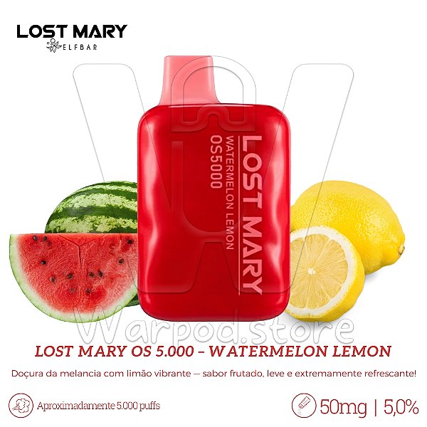 Pod Desc Lost Mary OS 5.000 - Watermelon Lemon