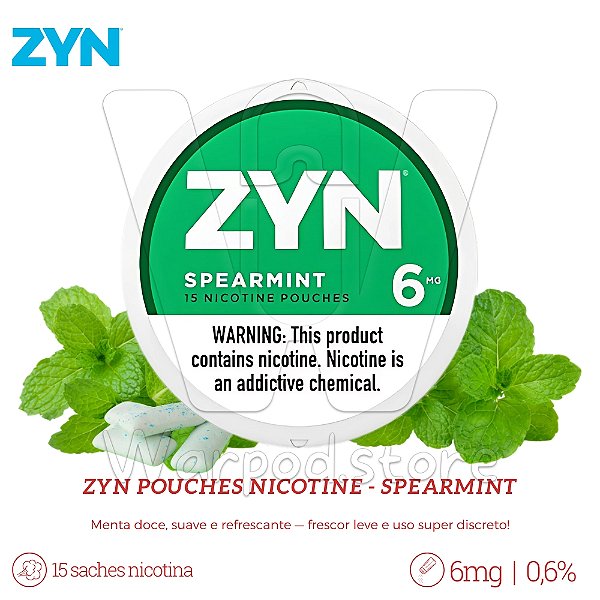 Pouches de Nic Zyn 6mg - Spearmint