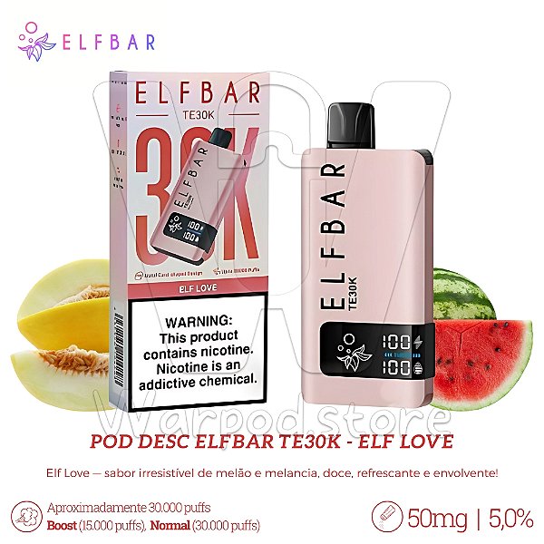 Pod Desc Elfbar TE30k - Elf Love