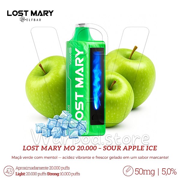 Pod Desc Lost Mary MO20.000 Pro - Sour Apple Ice