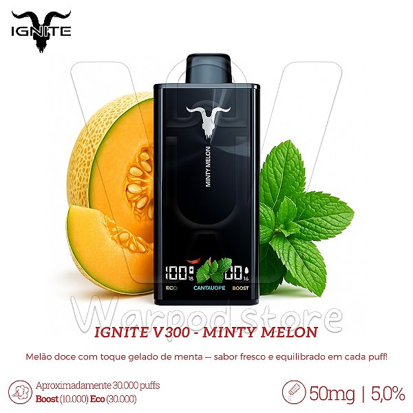 Pod Desc Ignite V300 30.000 - Minty Melon