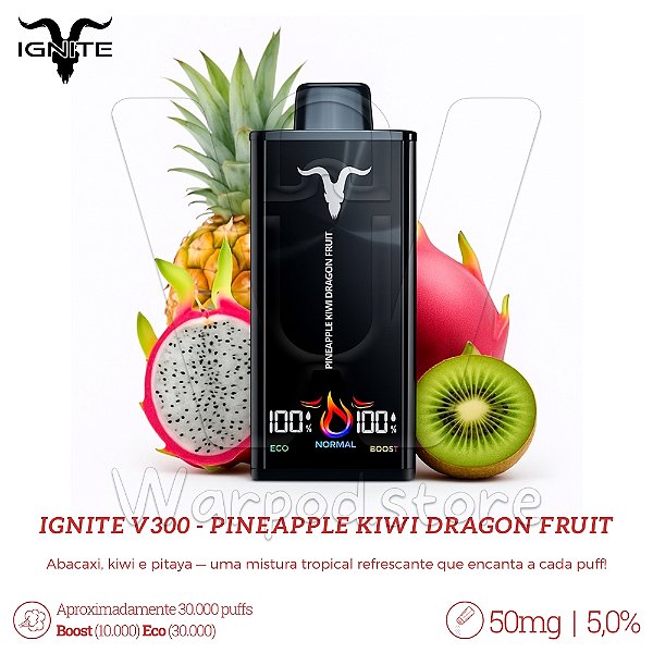 Pod Desc Ignite V300 30.000 - Pineapple Kiwi Dragon Fruit