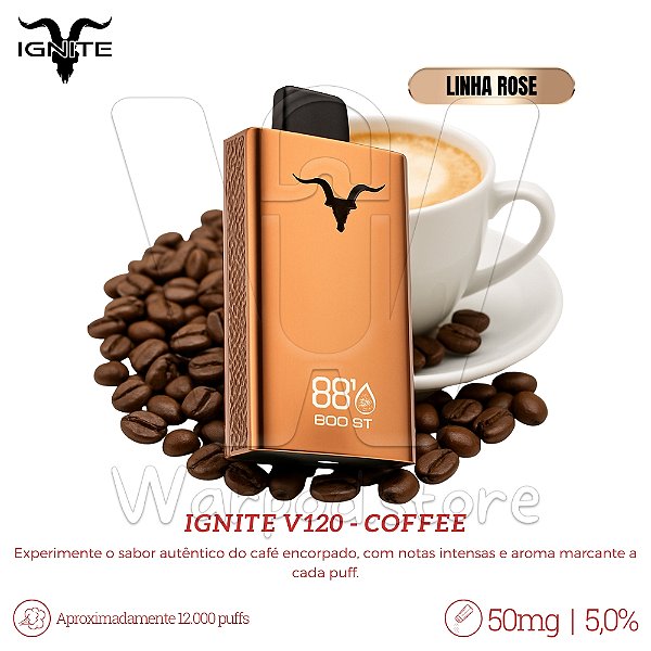 Pod Desc Ignite V120 12.000 (ROSE) - Coffee