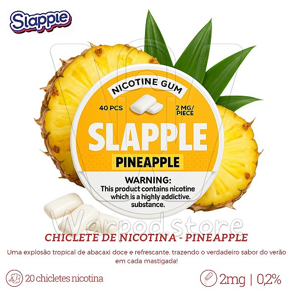 Nicotine Gum Slapple - Pineapple