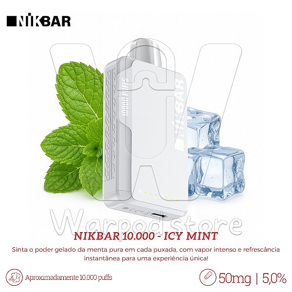 Pod Desc Nikbar 10.000 - Icy Mint