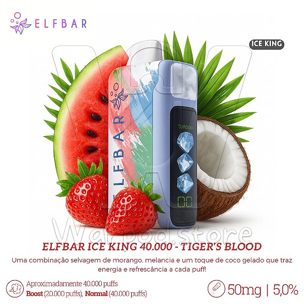 Pod Desc Elfbar Ice King 40.000 - Tigers Blood