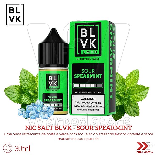 Nic Salt Blvk Lmtd 30ml / 35mg - Sour Spearmint