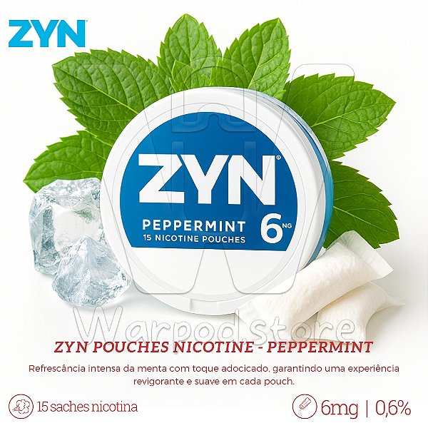 Pouches de Nic Zyn 6mg - Peppermint