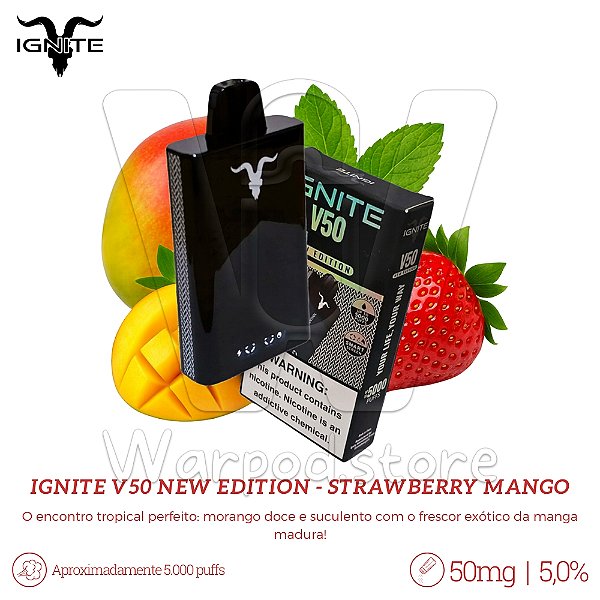 Pod Desc Ignite V50 New Edition 5.000 - Strawberry Mango
