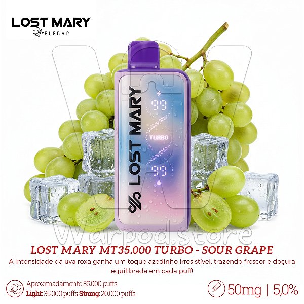 Pod Desc Lost Mary MT35.000 Turbo - Sour Grape